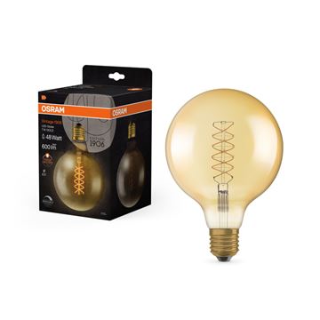 Osram LED Vintage 1906 Globe 125 Spiral Ultra Tynd DIM Gold 7W=48W E27